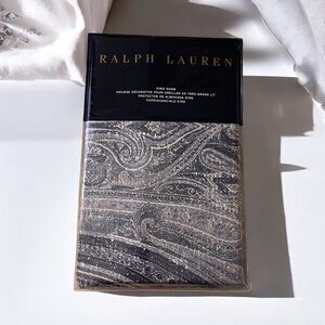 RALPH LAUREN ALLISTER KING SHAM NEW